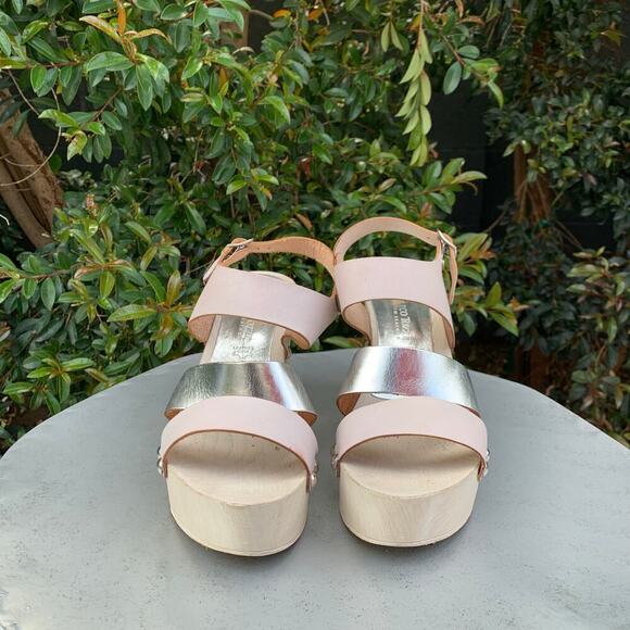 Marco Tozzi Italian Pink Silver Wood Leather S
Chunky Platform Sandals 39 8.5 - Picture 2 of 12